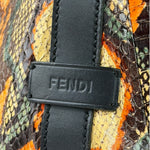 Fendi Multicolor Snakeskin Hobo Bag