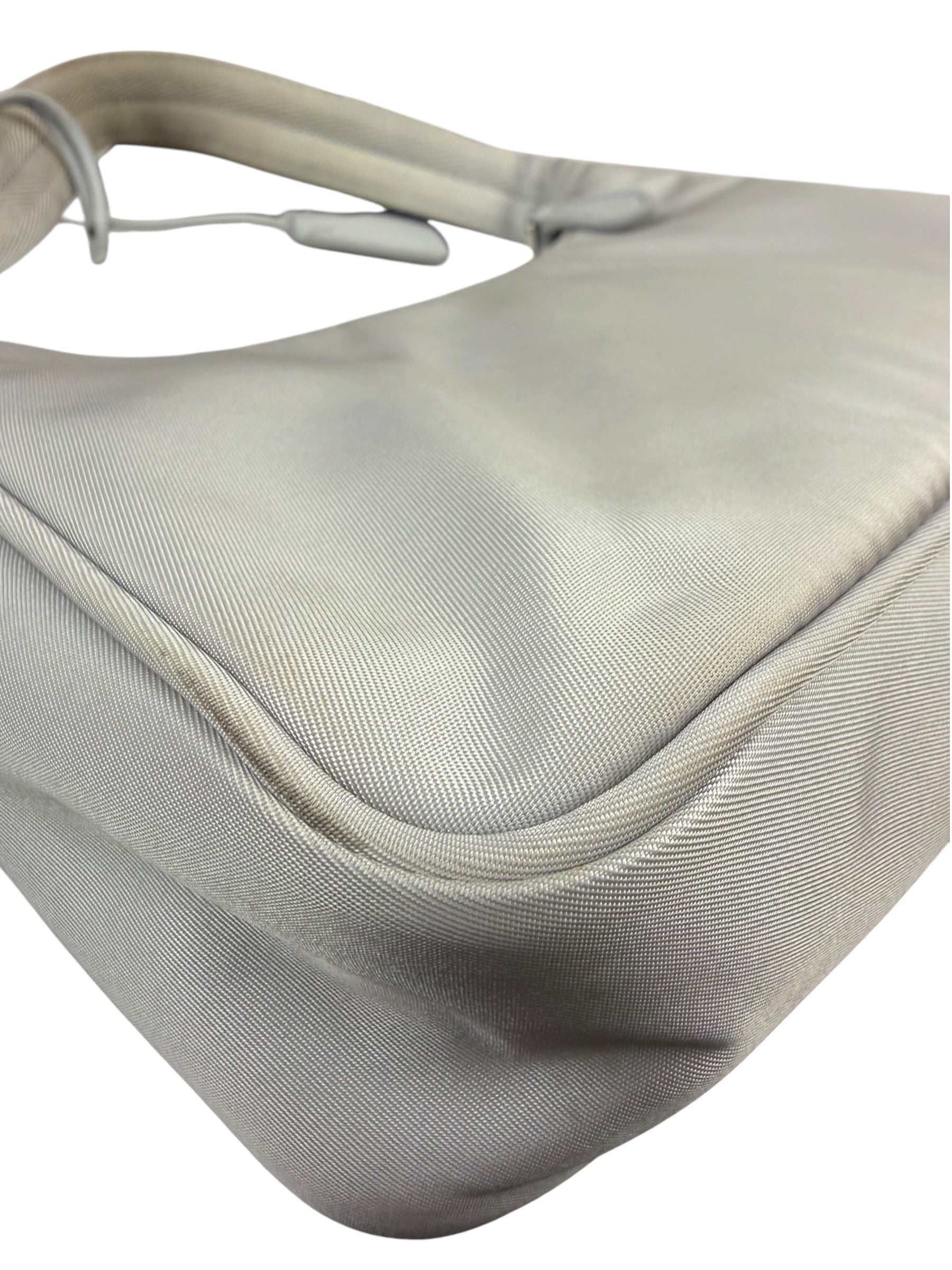 Prada Grey Nylon Re-Edition Pochette