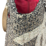 Chanel Grey Tweed Cambon Line Tote Bag 2004