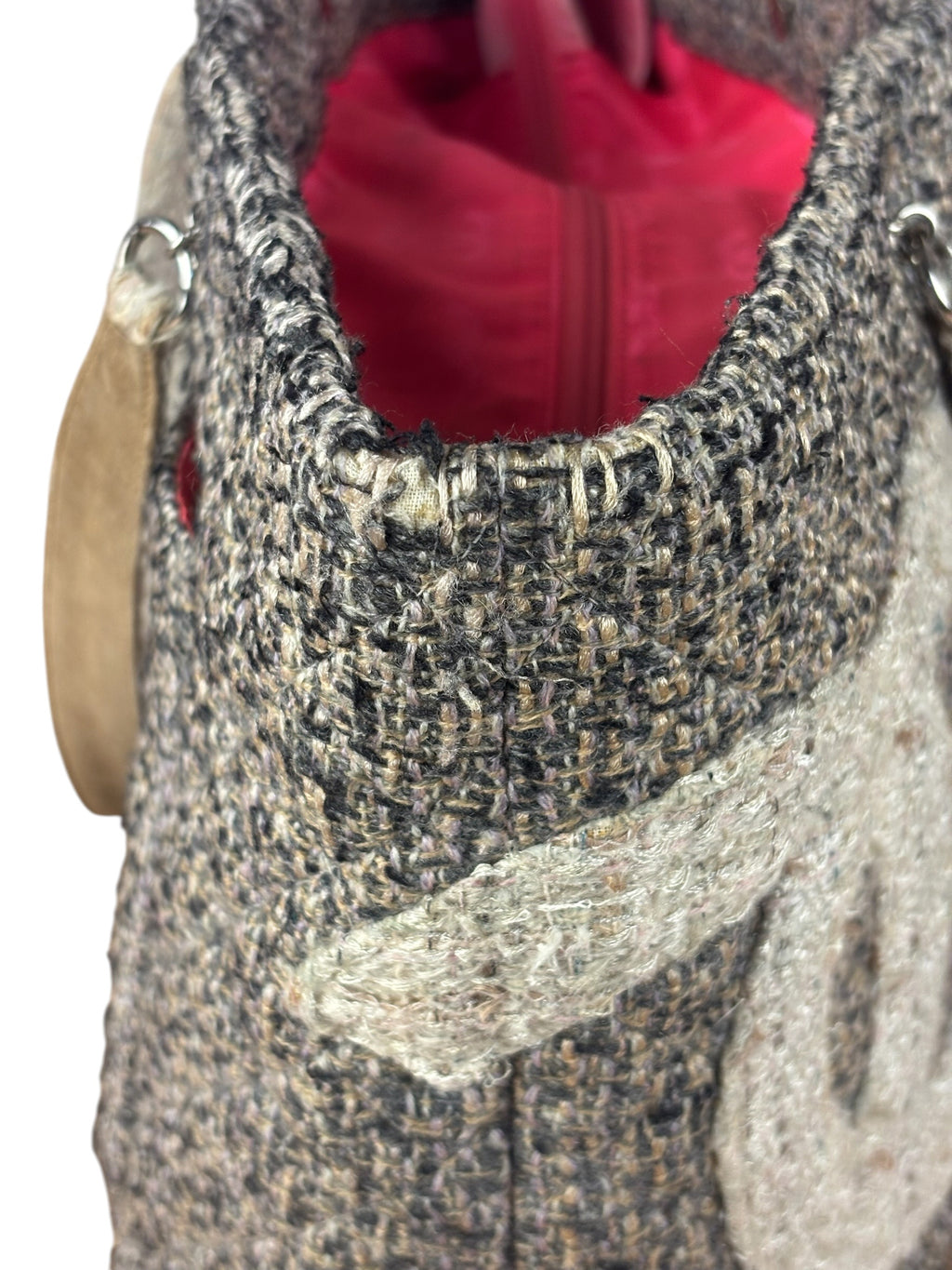 Chanel Grey Tweed Cambon Line Tote Bag 2004