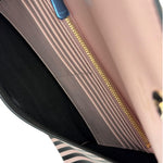 Salvatore Ferragamo Pink/Black Striped Crossbody Bag