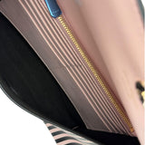 Salvatore Ferragamo Pink/Black Striped Crossbody Bag