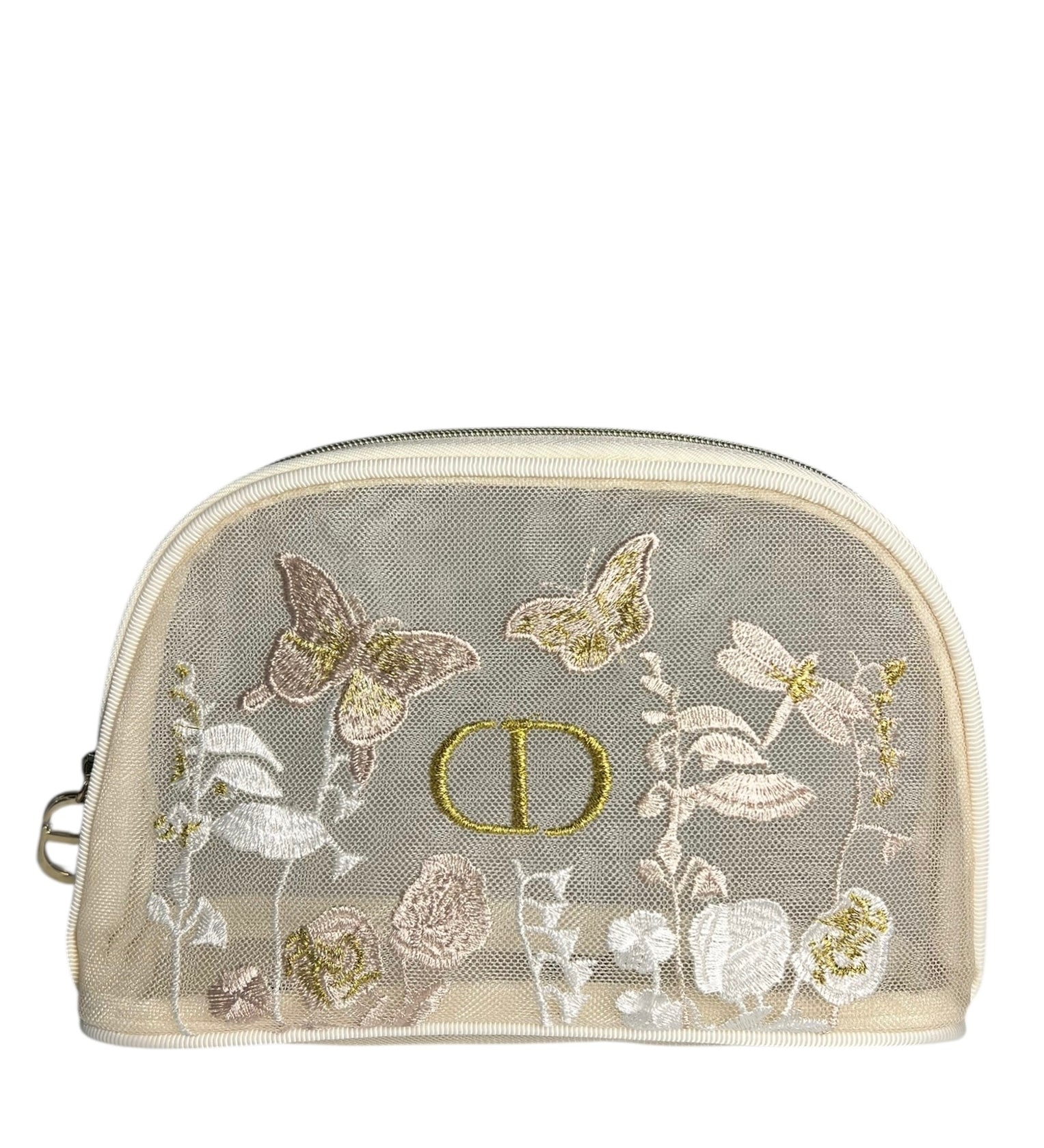 Dior Beauty Floral Mesh Cosmetic Pouch