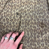Prada Muted Cheetah Print Button Down Top