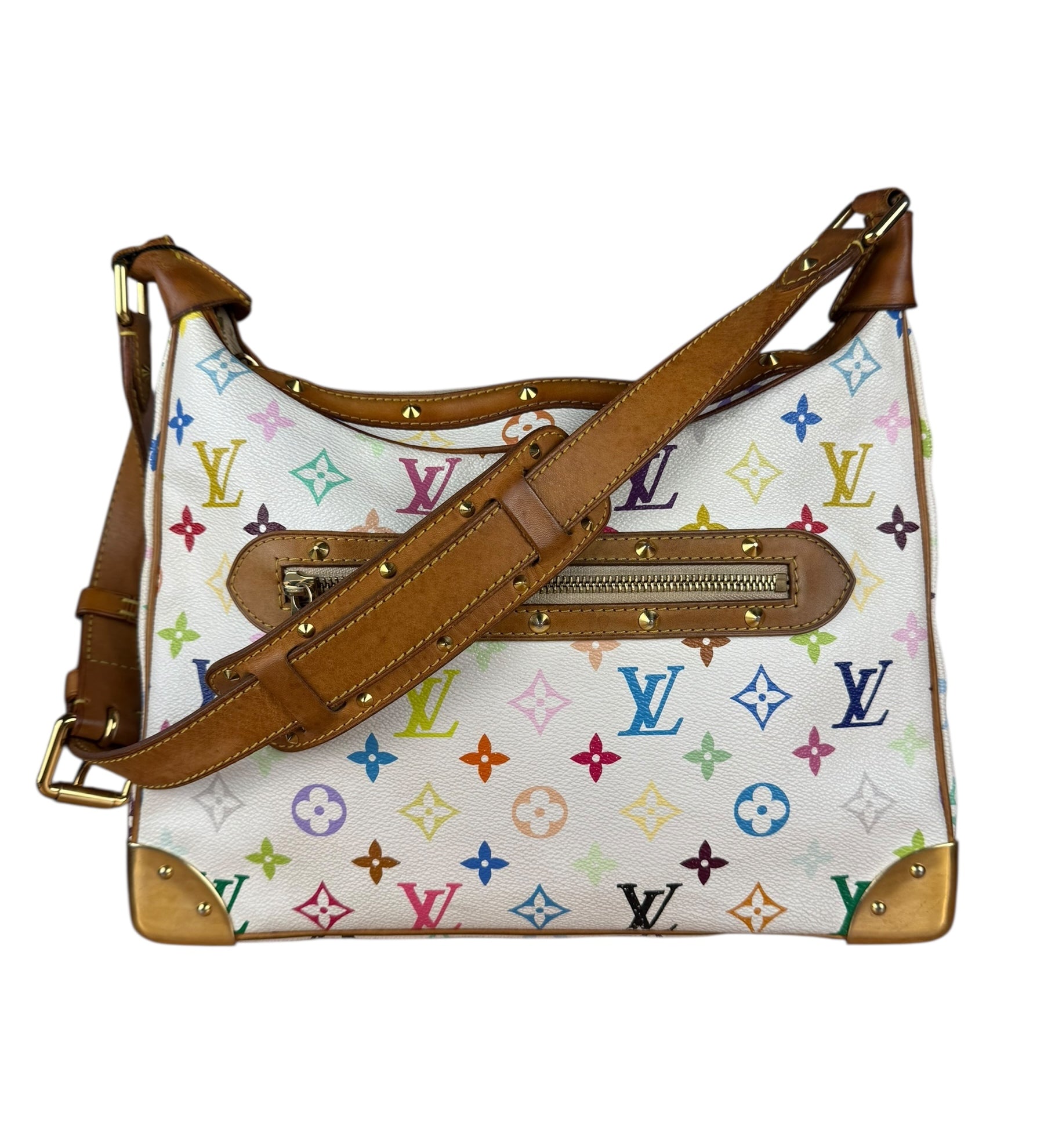 Louis Vuitton White Multi Murakami Boulogne Shoulder Bag
