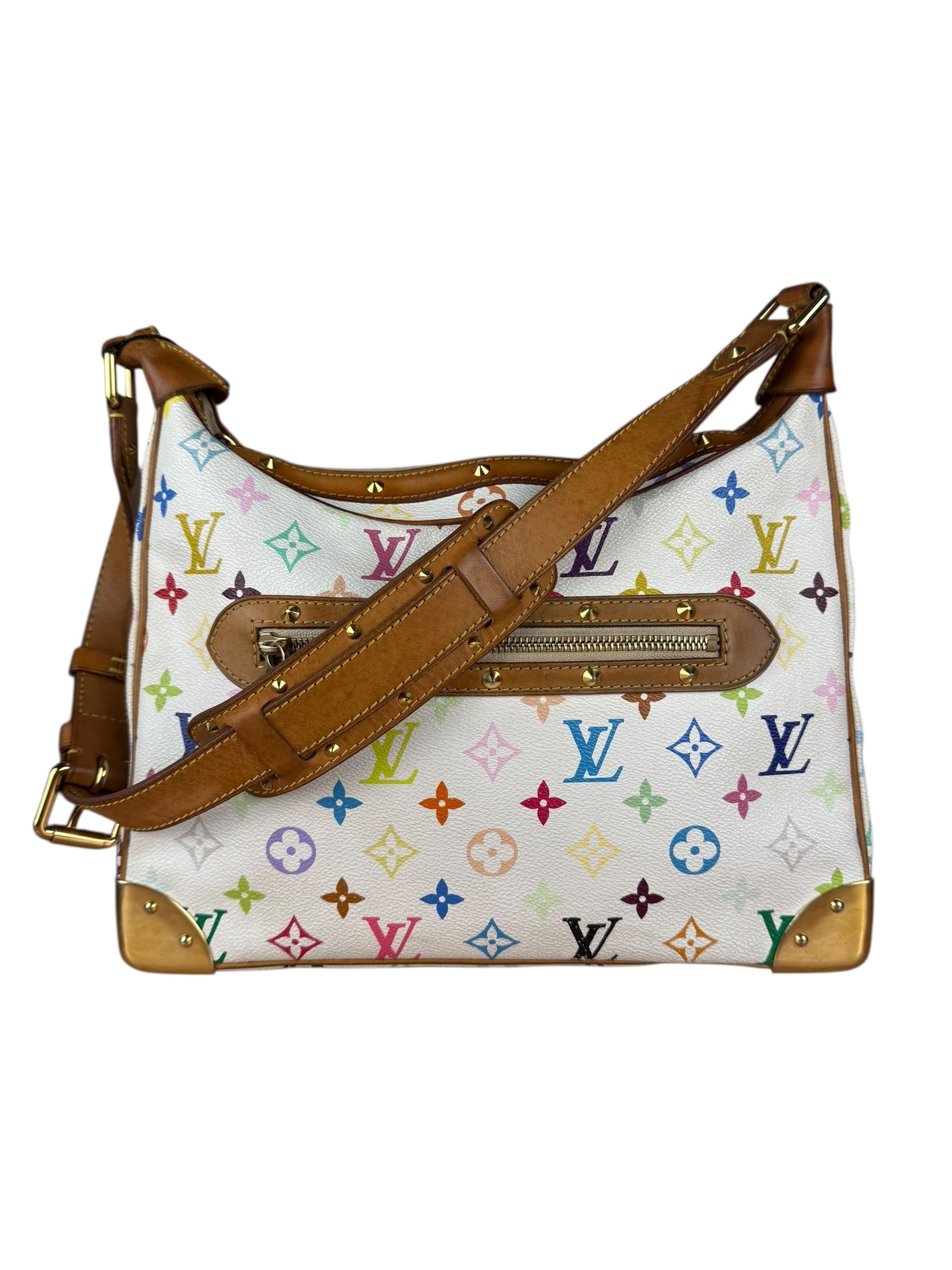 Louis Vuitton White Multi Murakami Boulogne Shoulder Bag