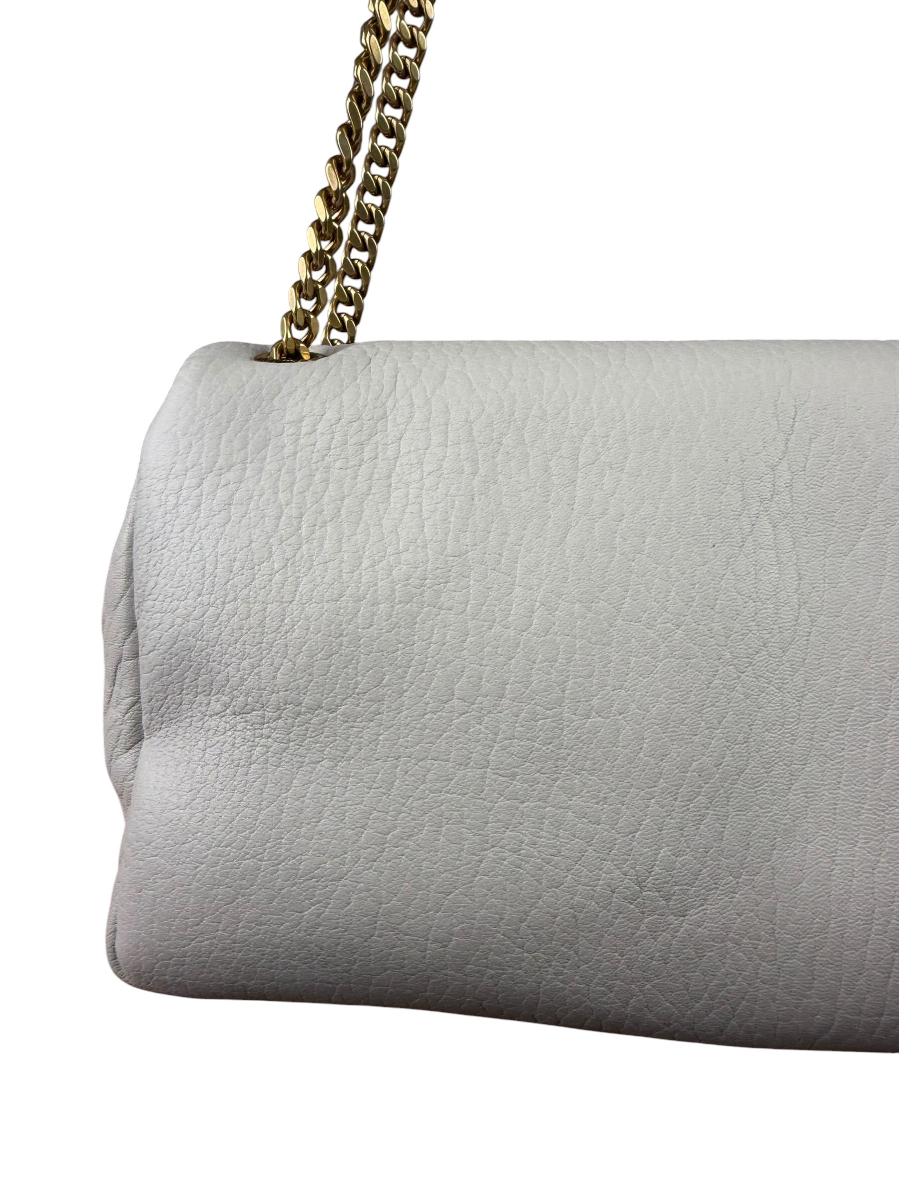 YSL Calypso Crema Soft Flap Bag