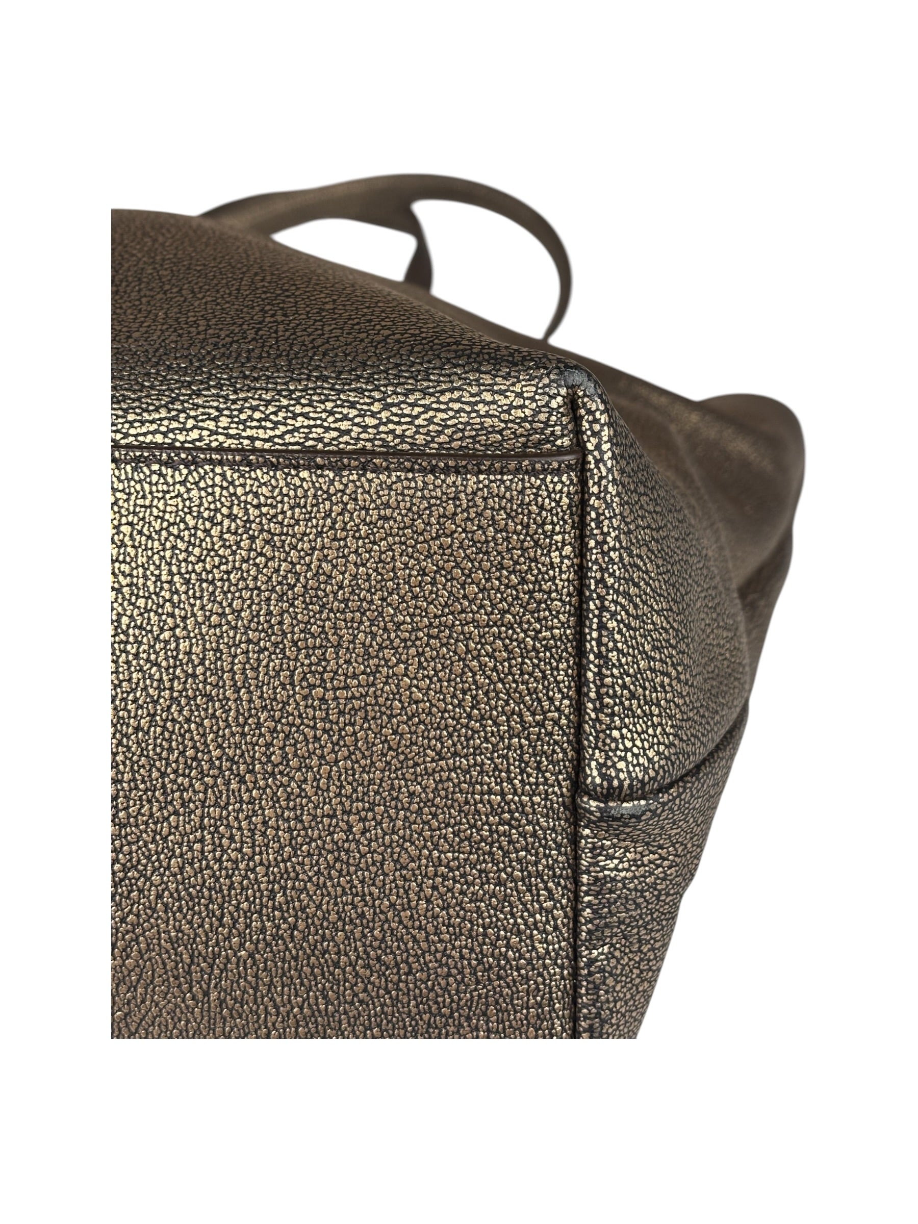 Coach Metallic Bronze Leather Chicago Ellis Tote Bag