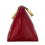 Louis Vuitton Red Leather Monogram Vernis Bellevue Handbag PM