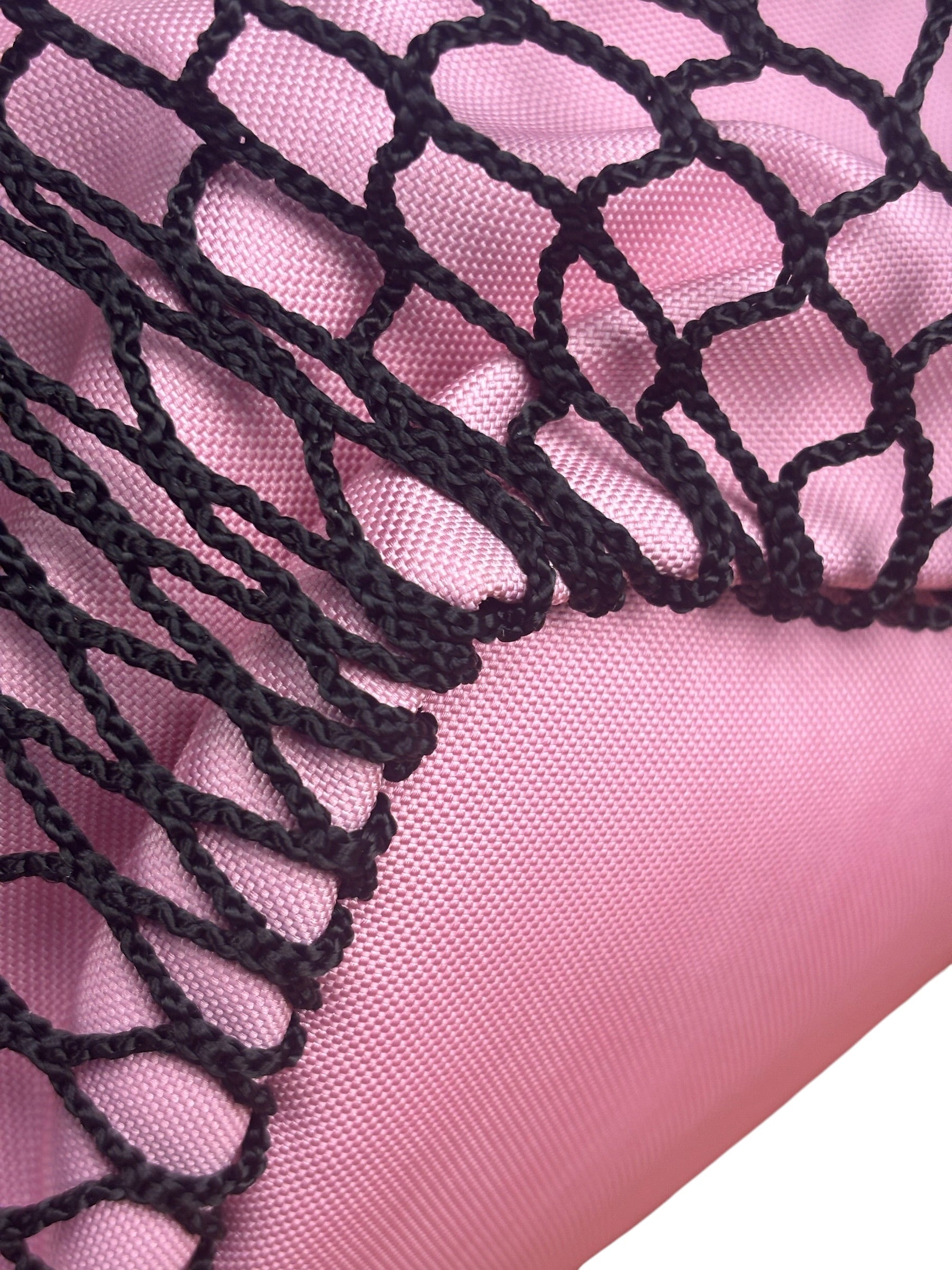 Balenciaga Pink/Black 24/7 Layered Mesh Tote Bag