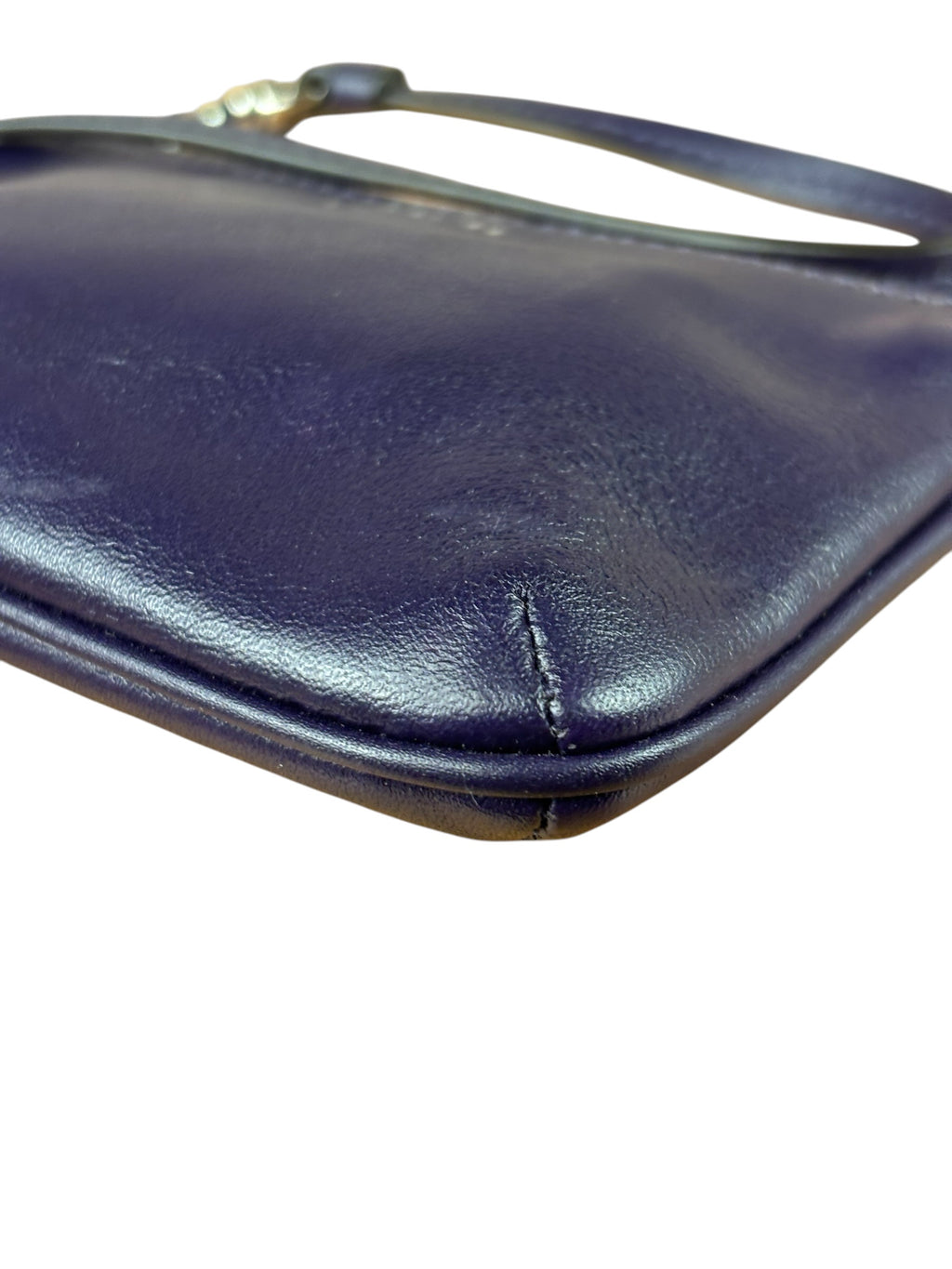 Coach Purple Smooth Leather Wristlet