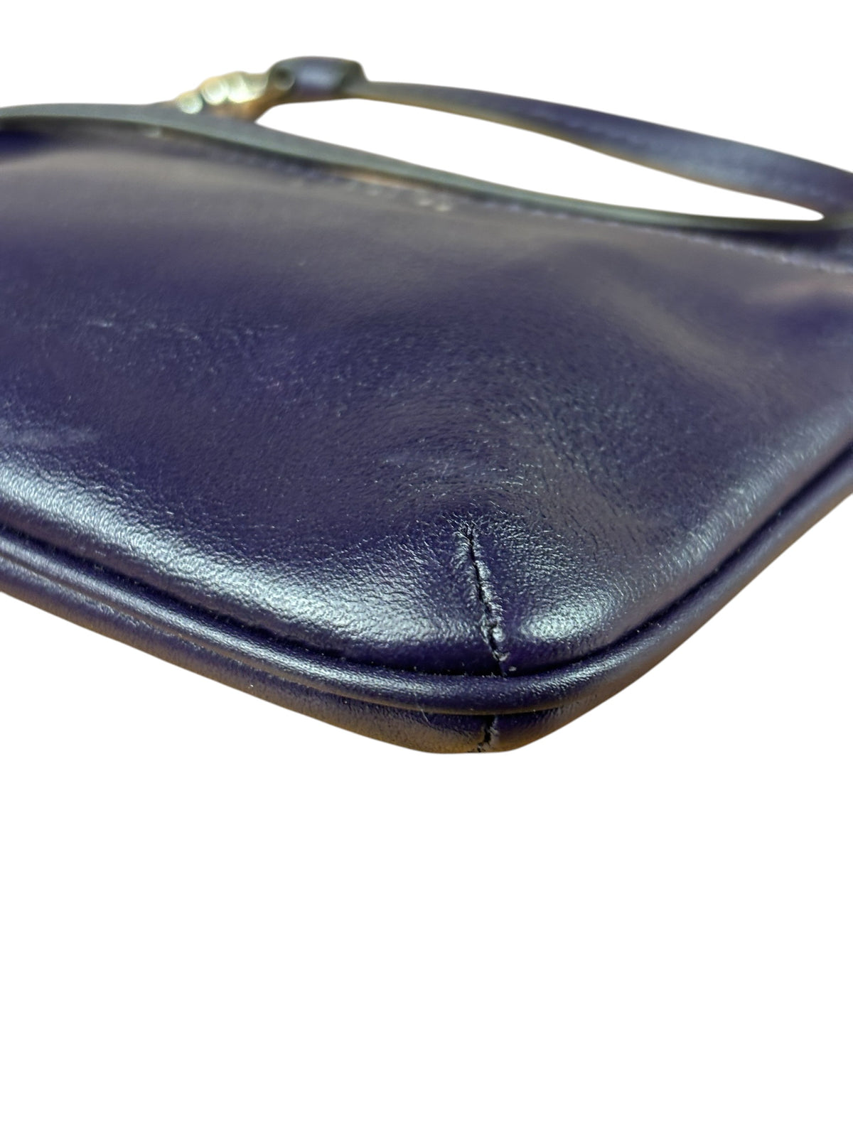 Coach Purple Smooth Leather Wristlet