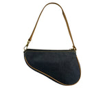 Christian Dior Denim Beige Leather Mini Saddle Pochette