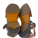 Hereu Brown Leather Pesca Fisherman Sandals