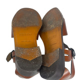 Hereu Brown Leather Pesca Fisherman Sandals