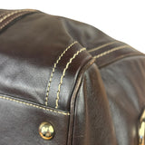Gucci Vintage Dark Brown Leather Duchessa Boston Handbag