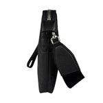 Gucci Black Leather Medium Jumbo GG Pouch/Messenger Crossbody Bag