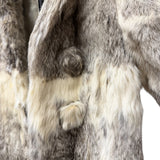 Vintage Ivory/Brown Chinchilla Fur Coat (Toddler's)