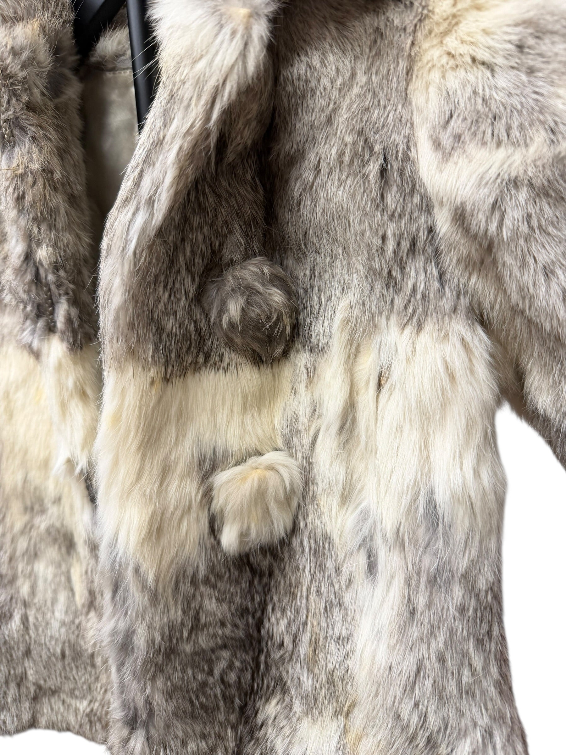 Vintage Ivory/Brown Chinchilla Fur Coat (Toddler's)