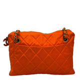 Chanel Orange Quilted Nylon Classic Jersey Camera Bag 2012