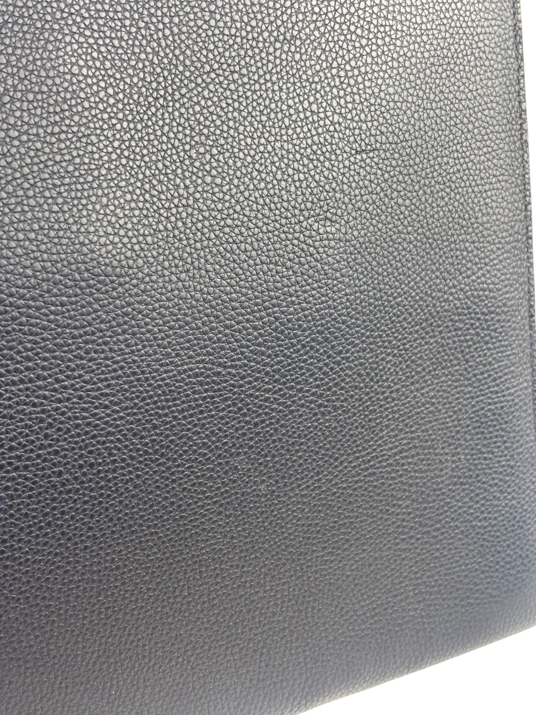Coach Navy Pebbled Leather Laptop Case