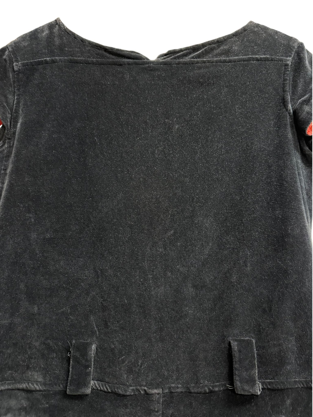 Jean Paul Gaultier Black Velour Arrow Zip Mini Dress