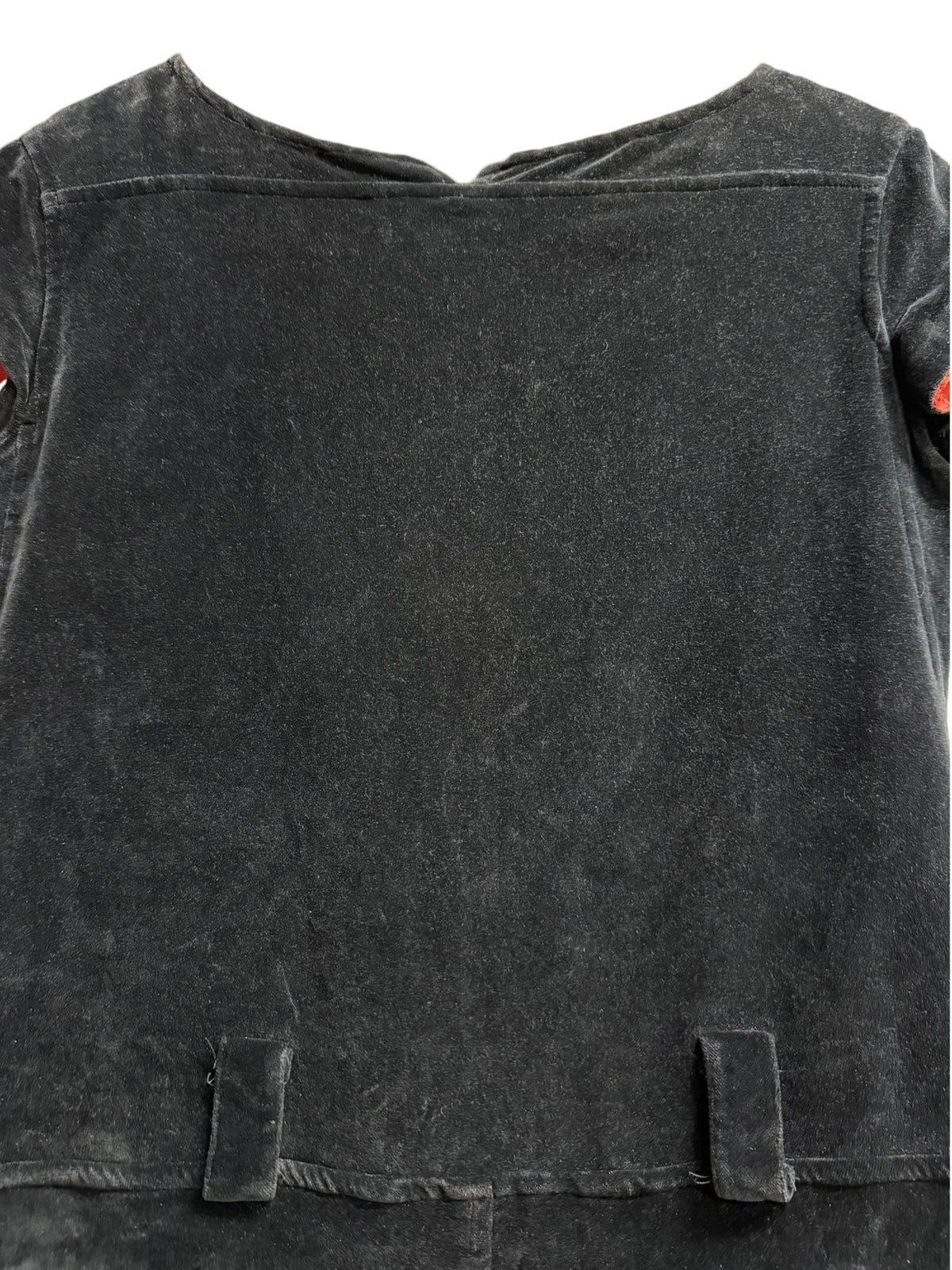 Jean Paul Gaultier Black Velour Arrow Zip Mini Dress