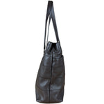 Chanel Brown Leather Chocolate Bar Tote 2004