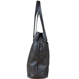 Chanel Brown Leather Chocolate Bar Tote 2004