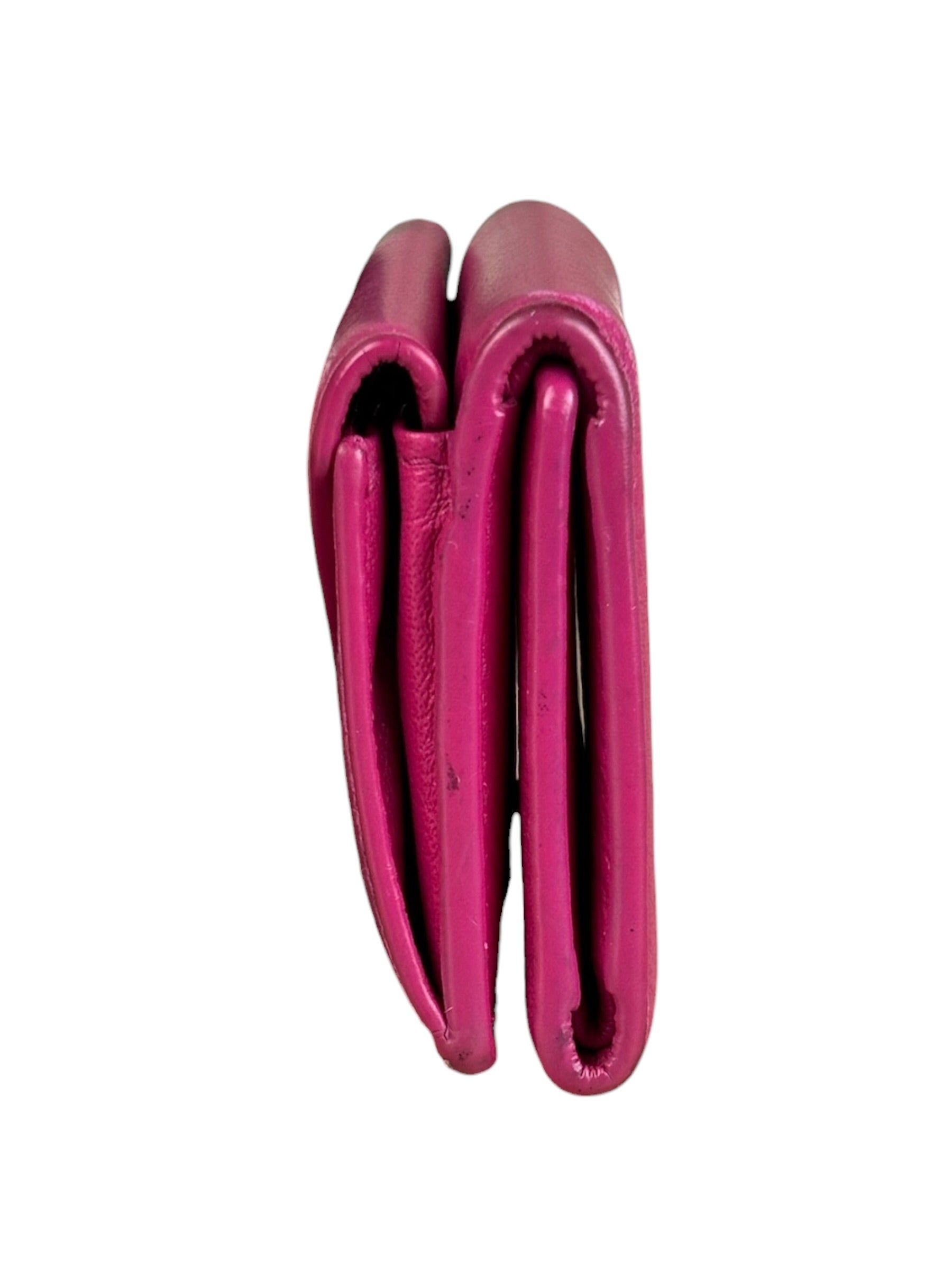 Balenciaga Hot Pink Papier Mini Wallet