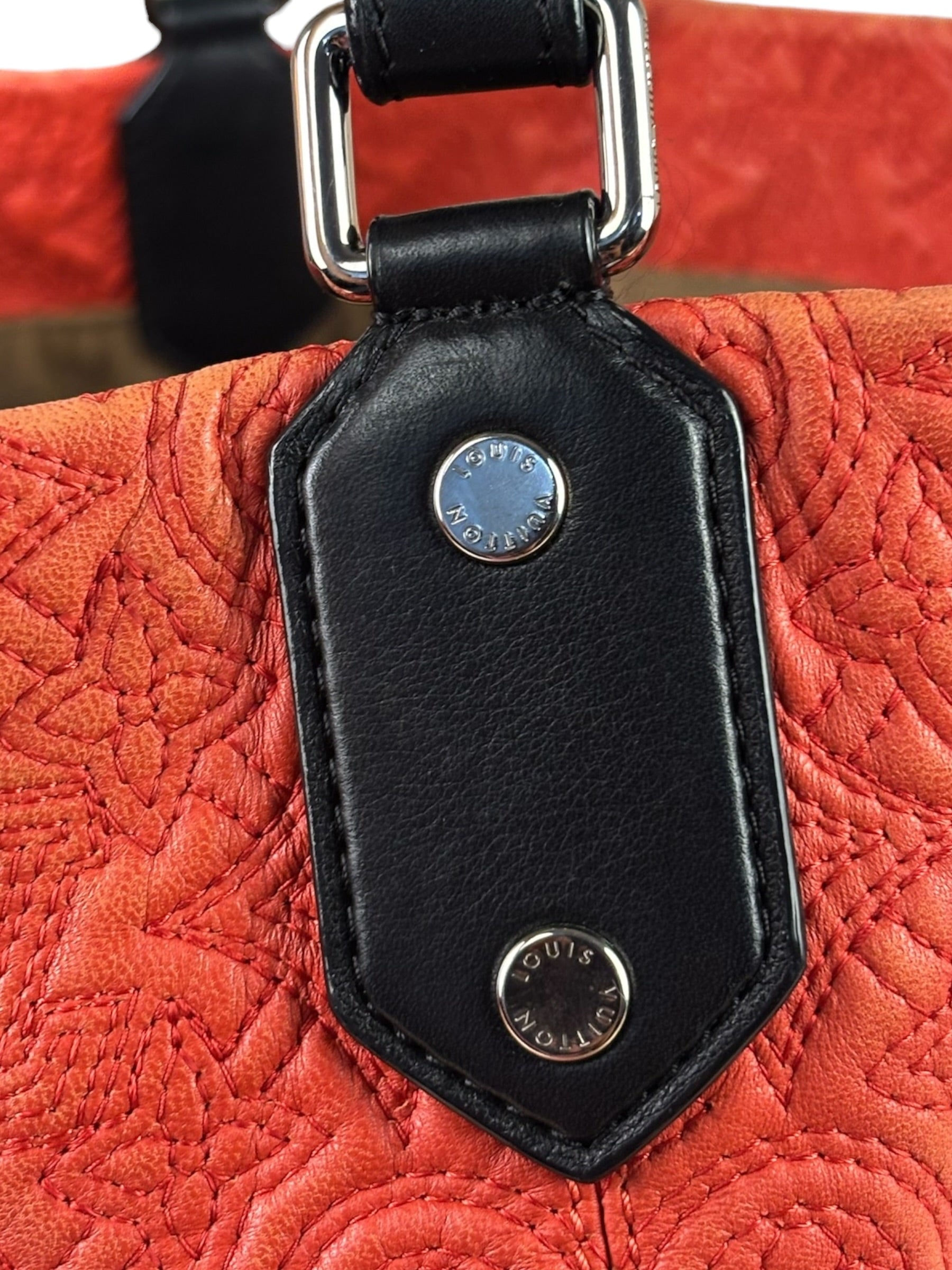 Louis Vuitton Red Antheia Hobo PM