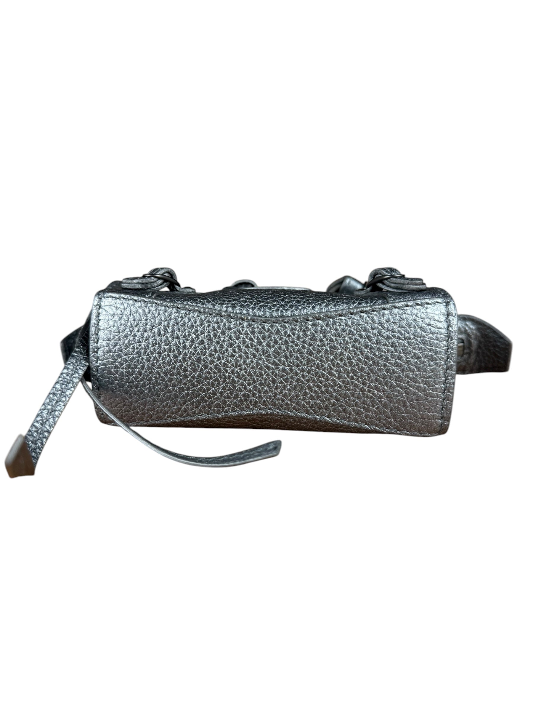 Balenciaga Nano City Bag Silver