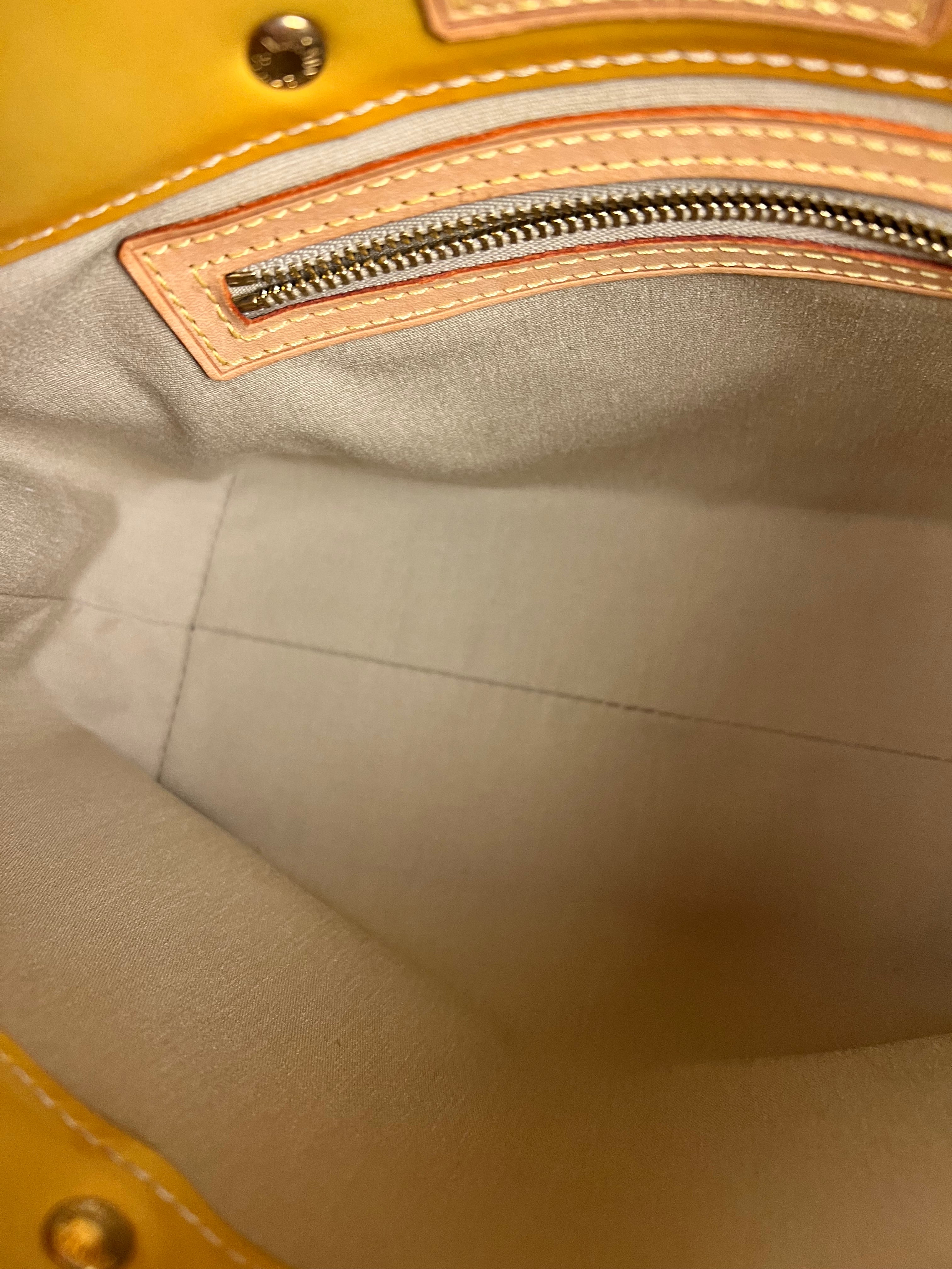 Louis Vuitton Monogram Vernis Reade PM Yellow