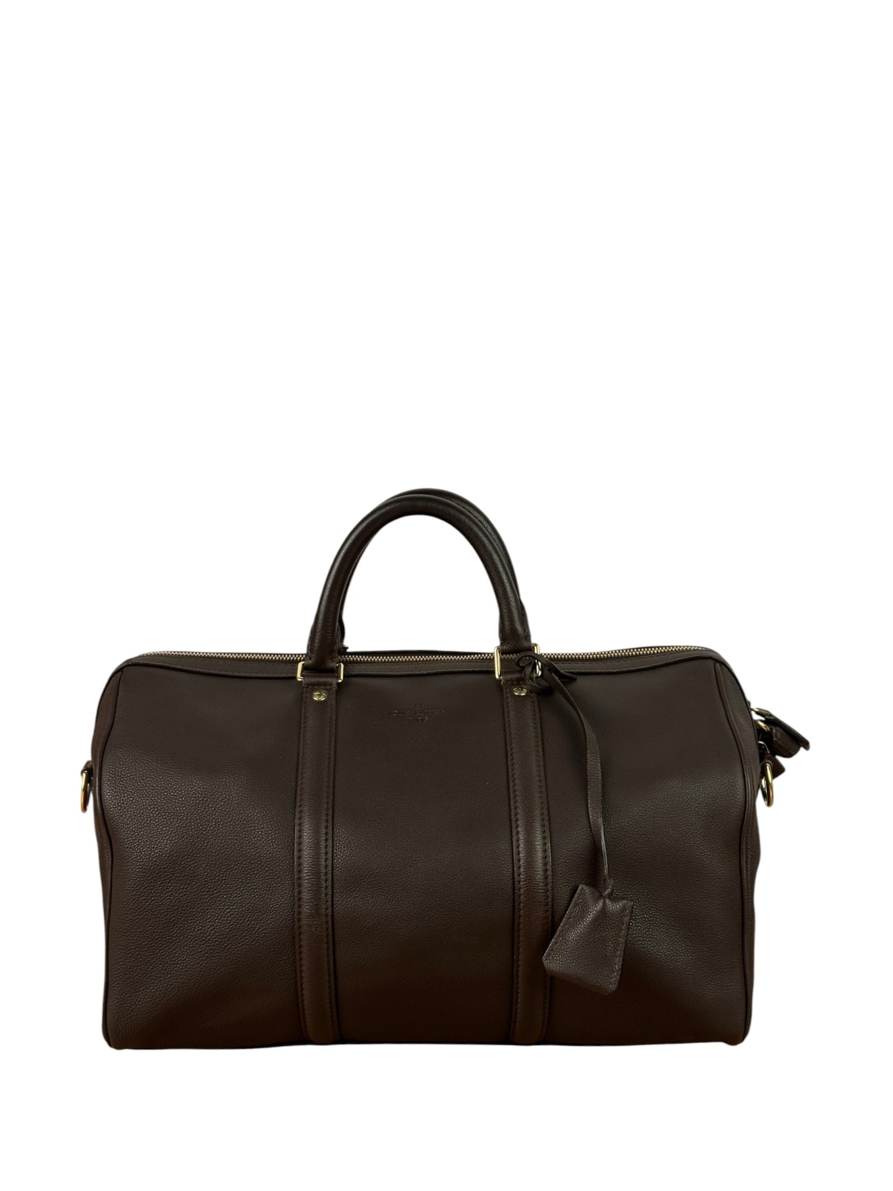 Louis Vuitton Chocolate Calfskin Sofia Coppola Duffel Bag