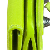 Balenciaga Fluo Neon Yellow Leather Cash Trifold Mini Wallet