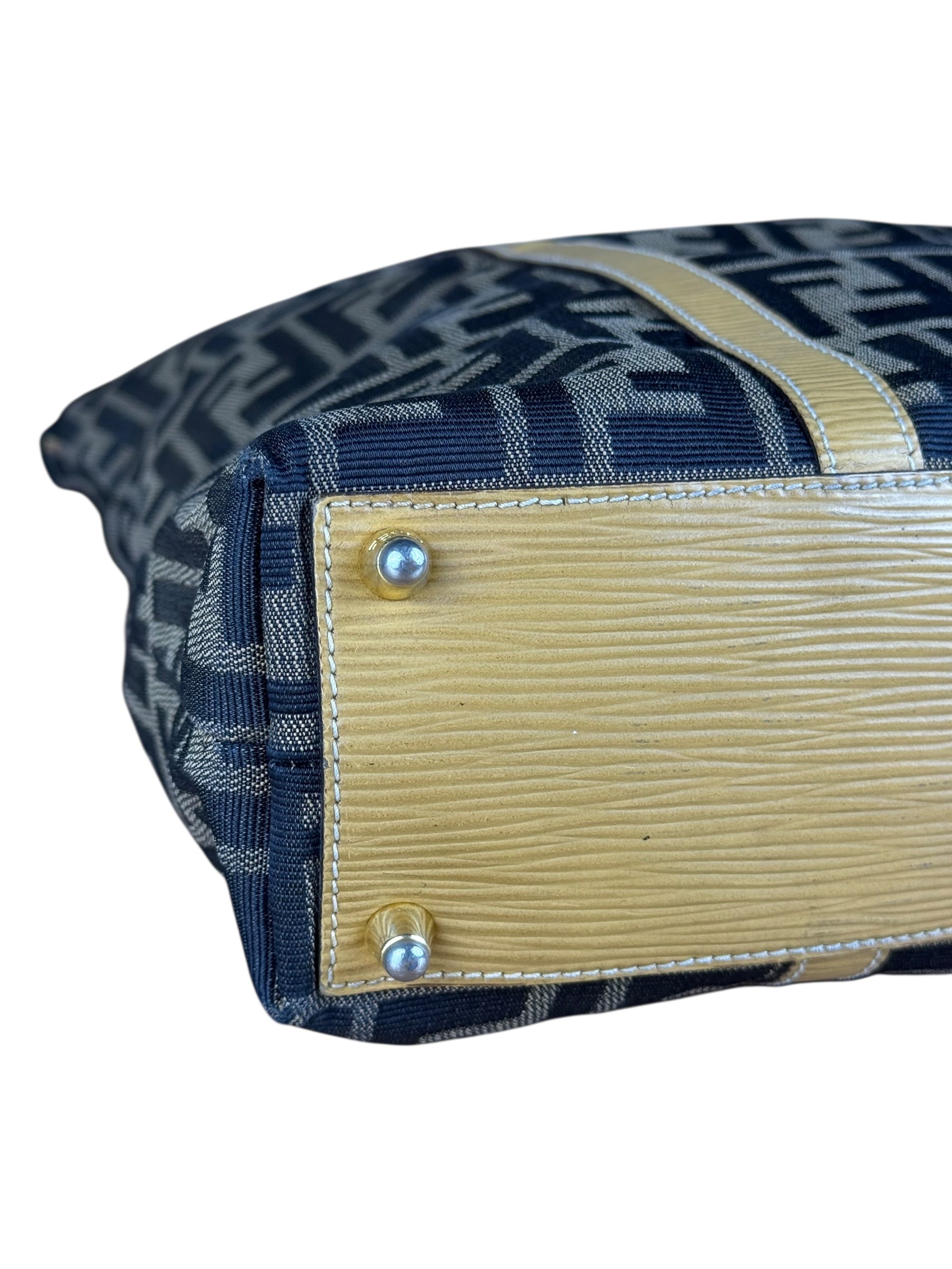 Fendi FF Canvas Top Handle Zip Tote