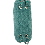Chanel Mint Green Quilted Terry Cloth Coco Beach Flap Bag 2019