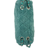 Chanel Mint Green Quilted Terry Cloth Coco Beach Flap Bag 2019