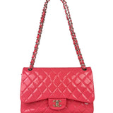 Chanel Pink Patent Leather Double Flap Bag 2012