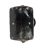 Yves Saint Laurent Black Patent Leather Downtown Tote