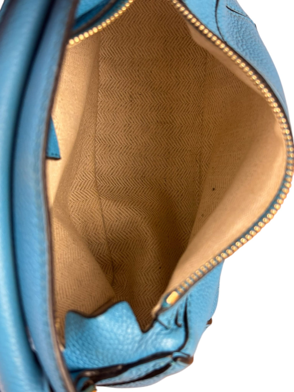 Loewe Blue Leather Puzzled Small Two-Way Bag
