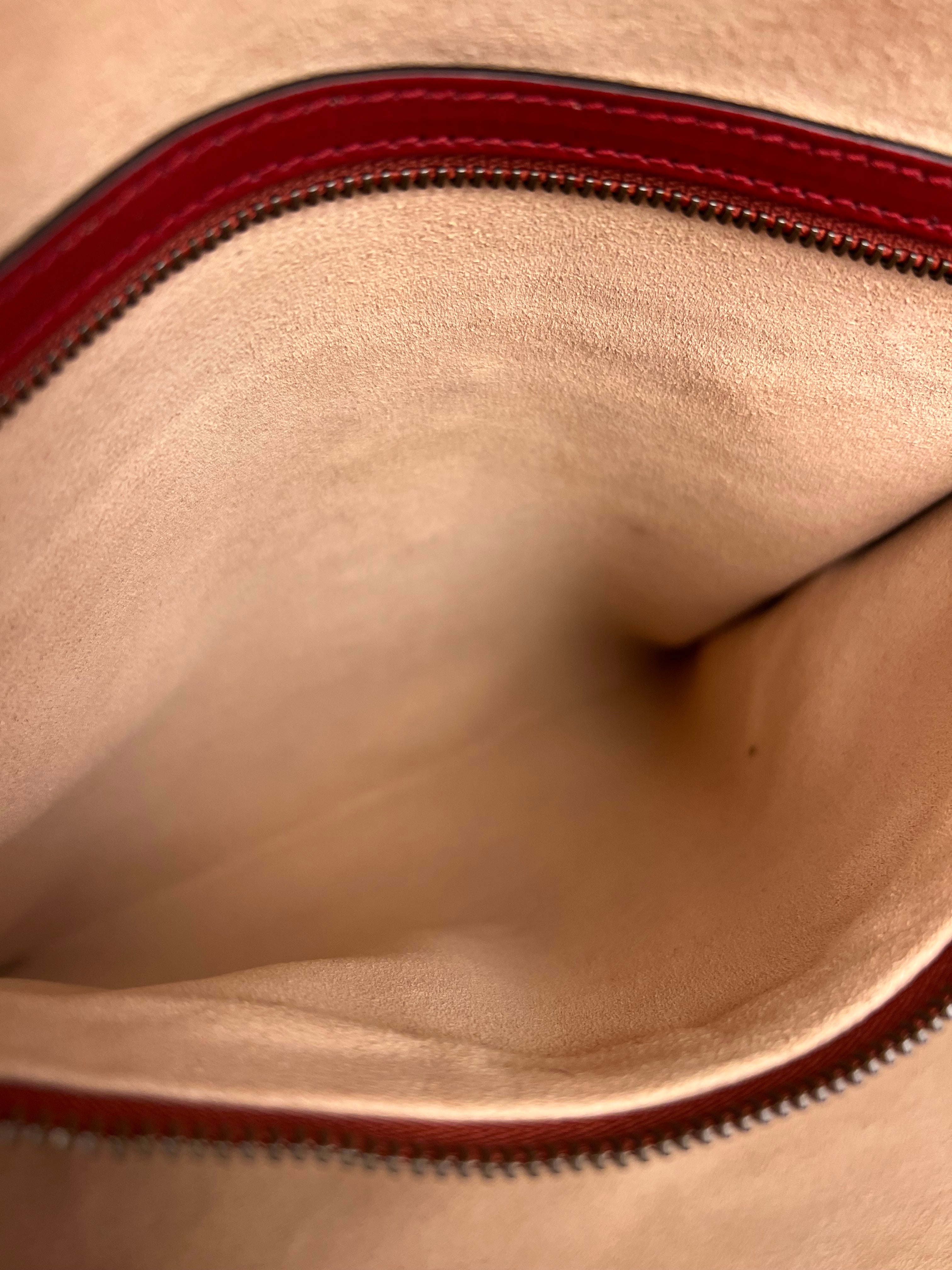 Gucci Re(Belle) Red Leather Top Handle Bag