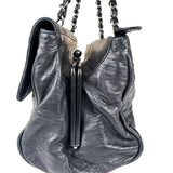 Chanel Black Calfskin Ritz Flap Bag 2007
