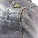 Balenciaga Purple Leather City Two-Way Bag