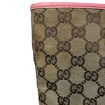 Gucci GG Pink Leather Canvas Eclipse Tote Bag