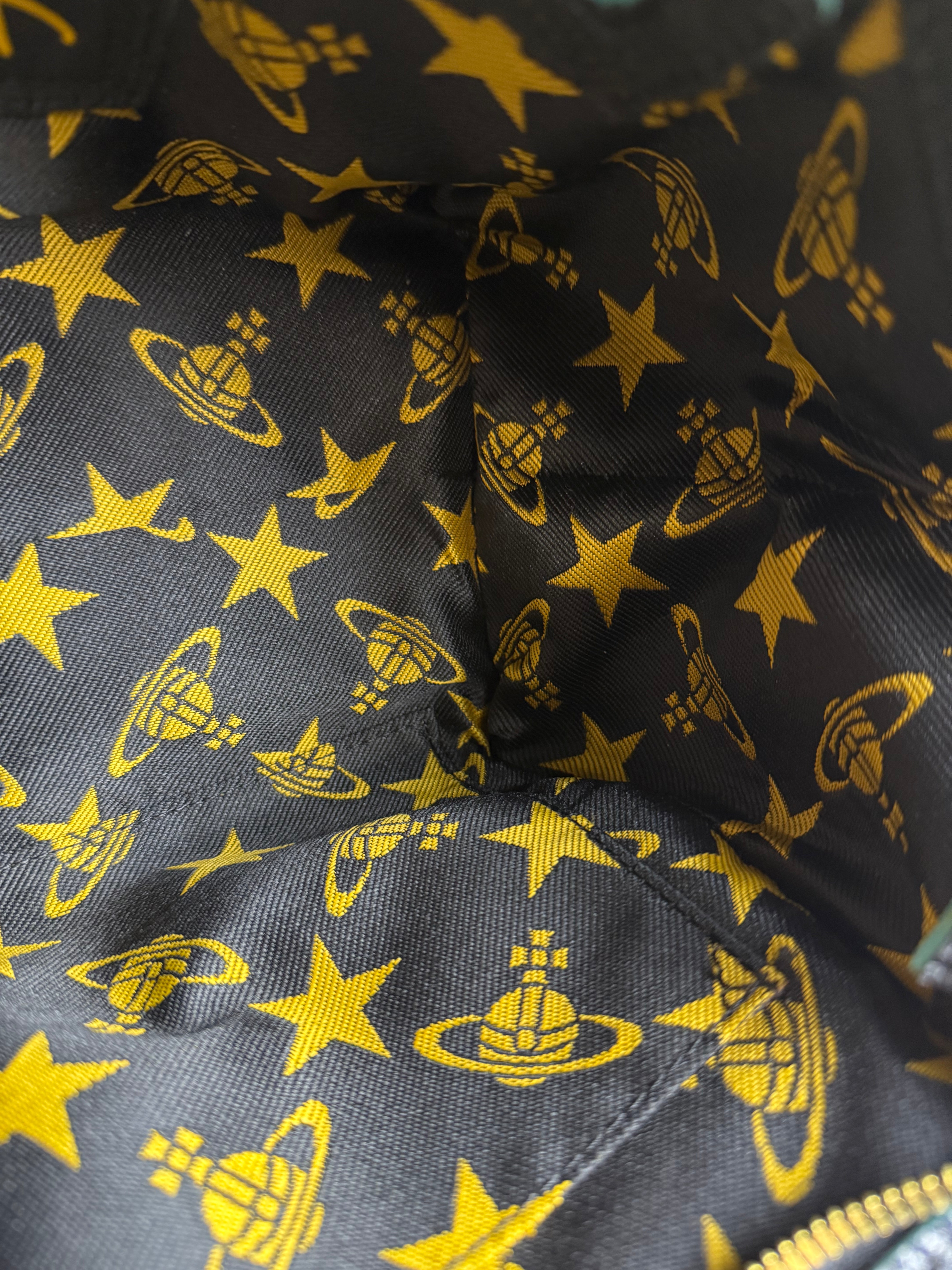 Vivienne Westwood Navy Leather Two Way Bag