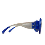 Chanel Vintage Blue Round Frame Sunglasses
