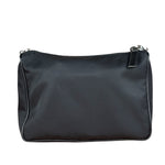 Prada Black Re-Nylon Saffiano Leather Crossbody Bag