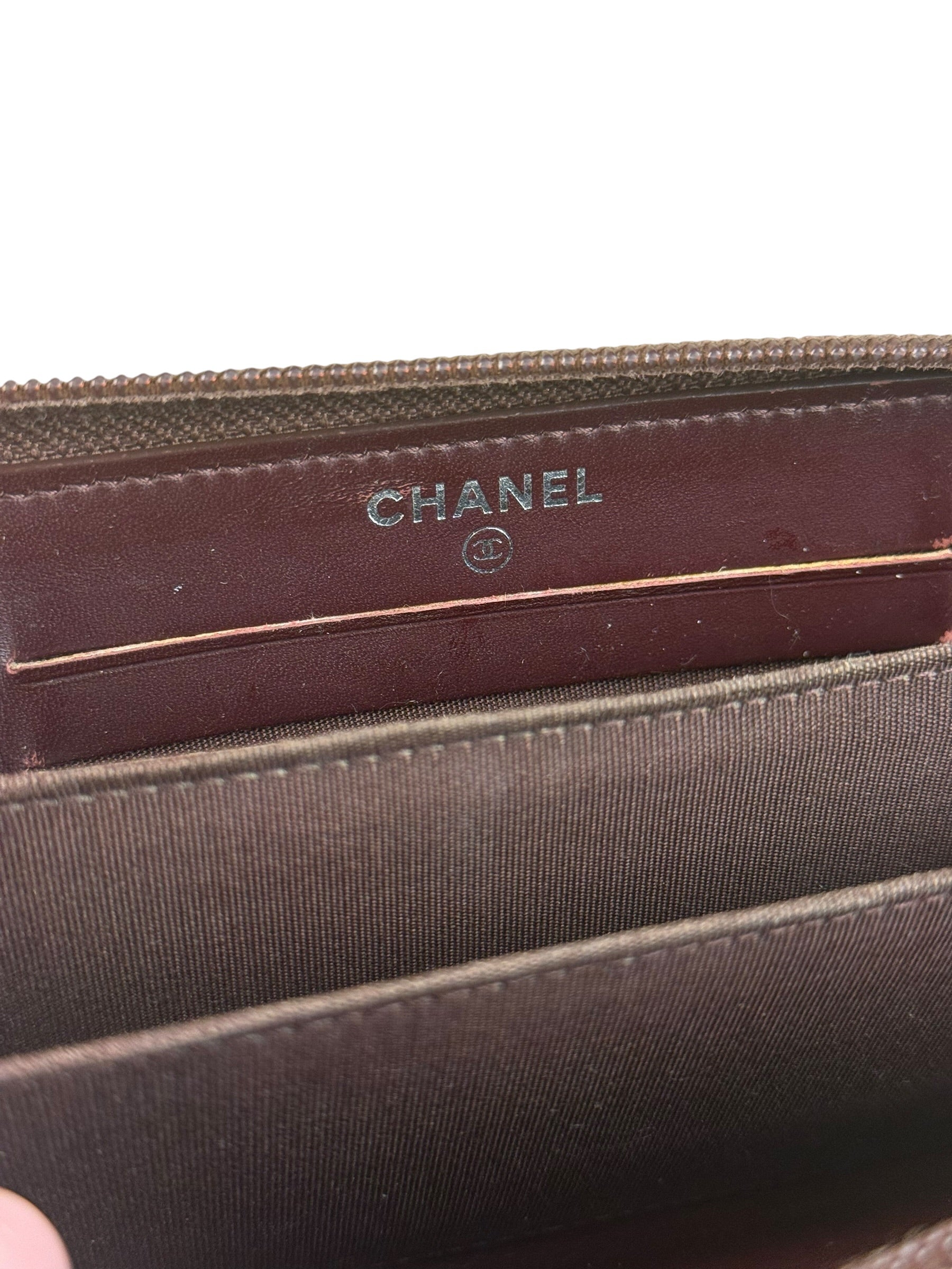 Chanel CC Caviar Leather Timeless Zip-Around Wallet-2014