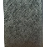 Prada Black/Grey Saffiano Leather Card Holder